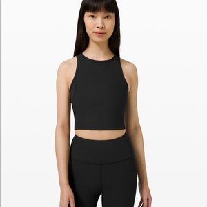 Lululemon Ribbed Contoured Racerback Cropped Tank